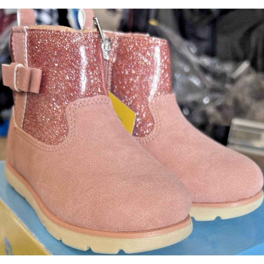 Munchkin by Stride Rite Girl's Size 9M Avalon Blush Side-Zip Boots New In Box